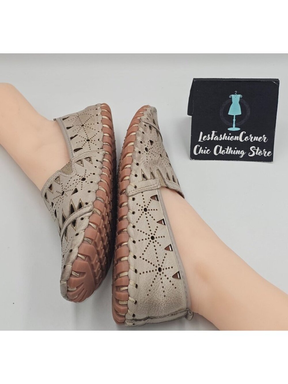 Spring Step Women's Beige Leather Fusaro Slip-On Flats Loafers Sz 10.5 (41) 3782 - Picture 12 of 16